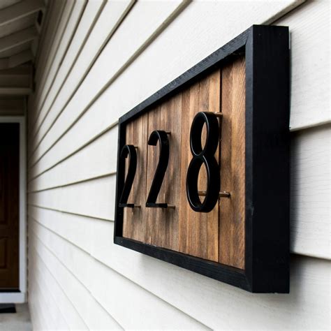 how to put house numbers on metal siding|diy house numbers.